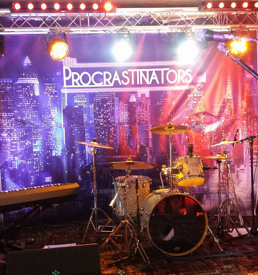 Lighting with band backdrop from Hilltop Graphics